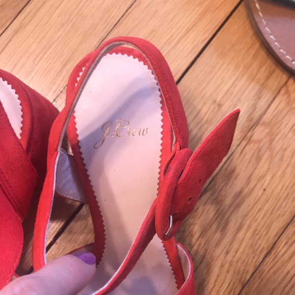 🍸Host Pick🥂J. Crew Red Sandals - Picture 6 of 13